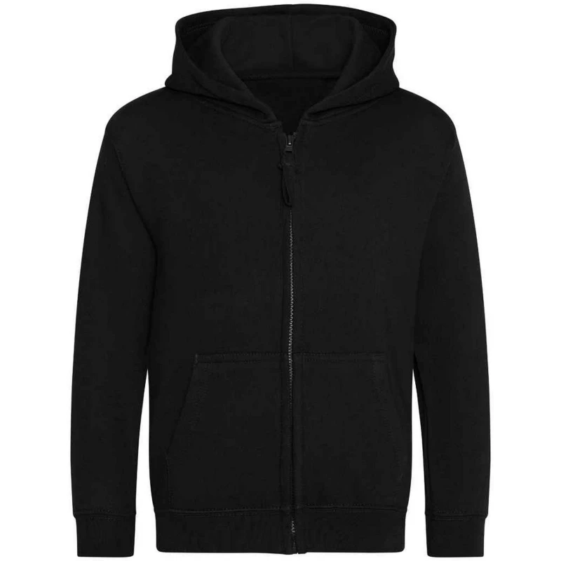 Image of Awdis Zoodie girls's Children's Sweatshirt in Black
