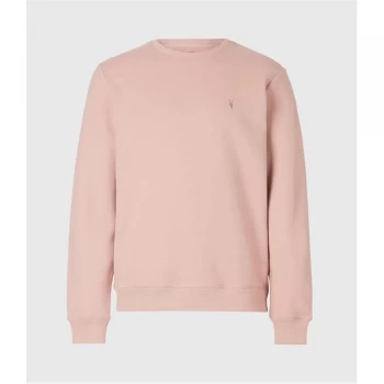 Image of AllSaints Raven Crew Sweatshirt - BALSASTONE Pink