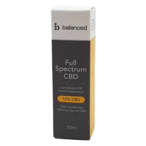 Image of Balanced Full Spectrum CBD Oil 10% 10ml