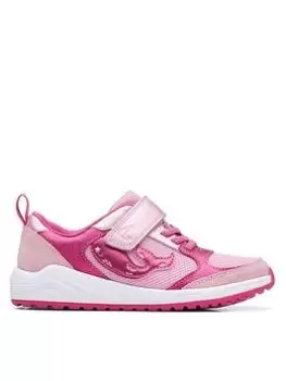 Image of Clarks Aquaticflex Trainer, Hot Pink, Size 8 Younger