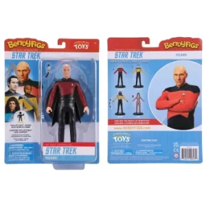 Image of Noble Collection Star Trek Captain Picard BendyFig 7.5" Action Figure