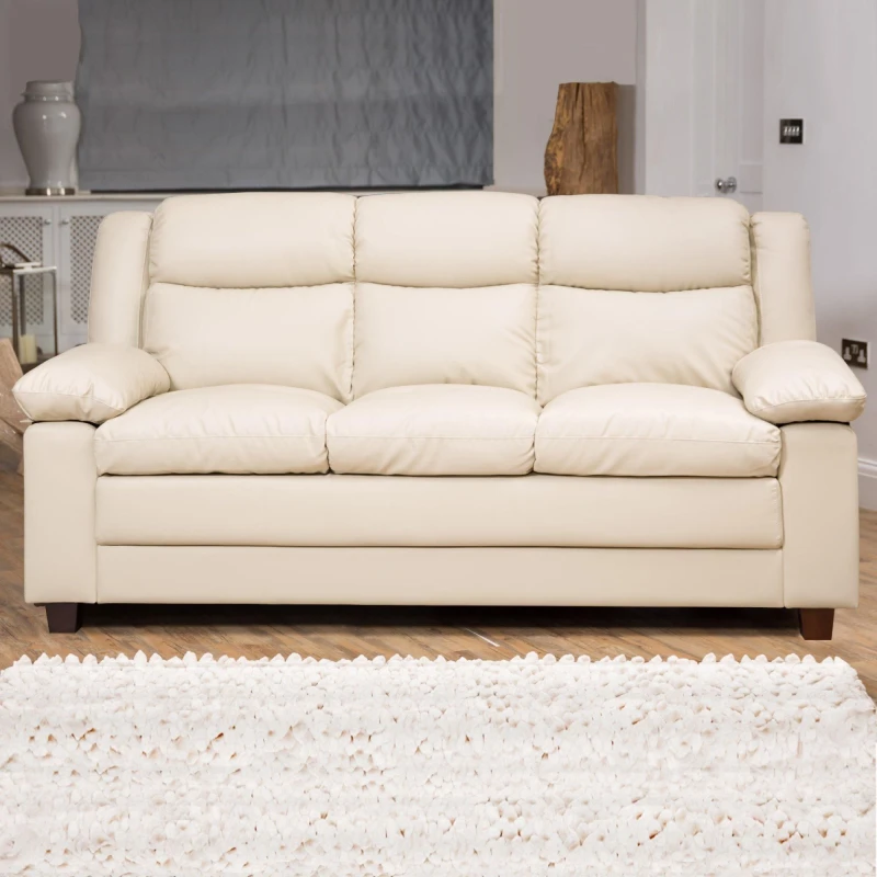 Image of Artemis Home Standish 3 Seat Sofa in Cream Cream Unisex