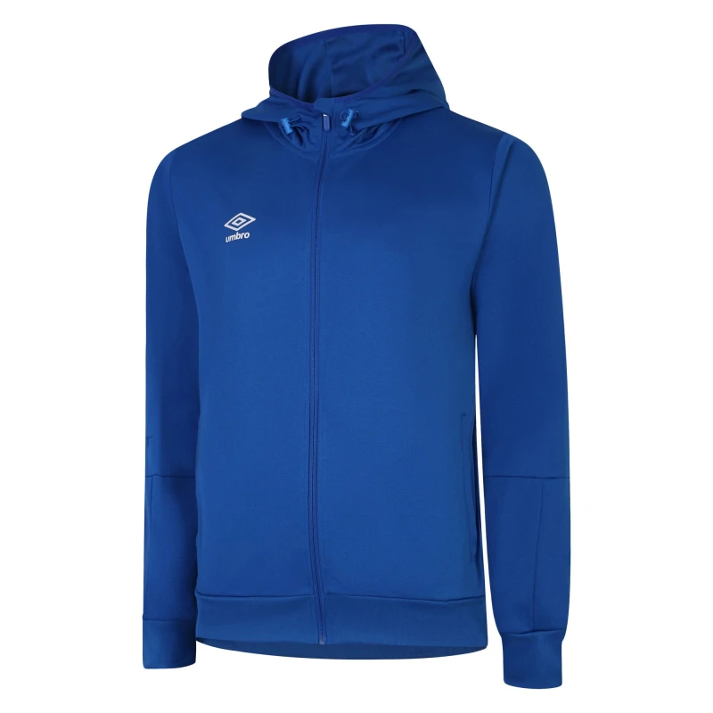 Image of Umbro Total Training Knitted Hoodie in Mid Blue Size: 11-12 Years Mid Blue Unisex 11-12 Years