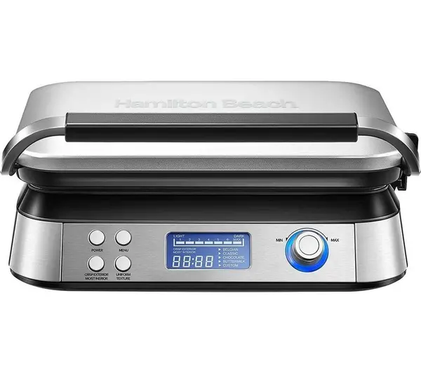 Image of HAMILTON BEACH Pro Smart HB5403T Waffle Maker - Silver 5060916370364