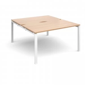 Image of Adapt II Starter Units Back to Back 1400mm x 1600mm - White Frame bee