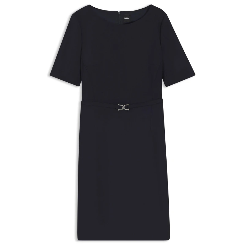Image of Boss Womens Daleah T-Shirt Dress Dark Blue female 4 (XXS)