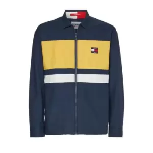 Image of Tommy Jeans Tjm Novel Block Overshirt - Blue