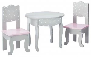 Image of Olivias Little World Polka Dot Princess Doll Table Chairs