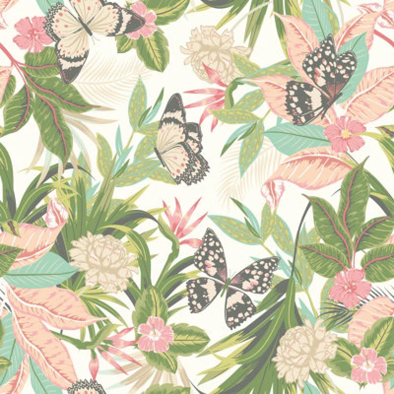 Image of Hoopla Walls Paradise French Rose Smooth Matt Wallpaper