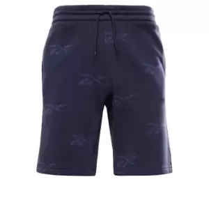 Image of Reebok Identity Vector Fleece Shorts Mens - Blue