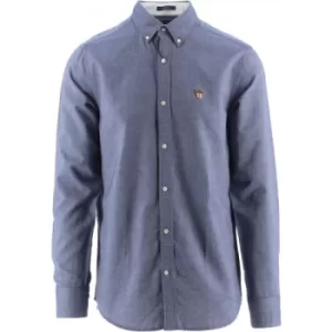 Image of GANT Persian Blue Oxford Banner Shield Shirt