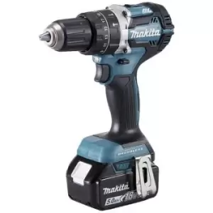 Image of Makita DHP484T4JB 2-speed-Cordless impact driver incl. rechargeables, incl. spare battery, incl. third battery, incl. forth battery, incl. charger