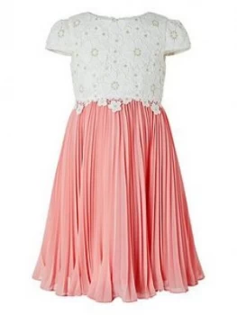 Image of Monsoon Girls Freya Daisy Lace Dress - Ivory