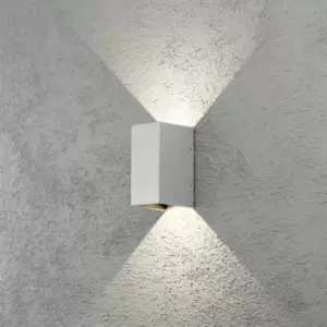 Image of Cremona Outdoor Modern Up Down Wall Light Grey 2x 3W High Power LED, IP54