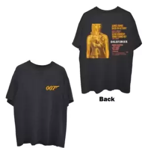 Image of James Bond 007 - Goldfinger Movie Poster Unisex XX-Large T-Shirt - Black
