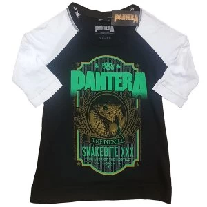 Image of Pantera - Snakebit XXX Label Ladies Medium T-Shirt - Black,White