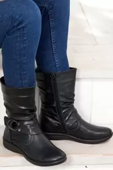 Image of Flexisole Mid Calf Buckle Boots