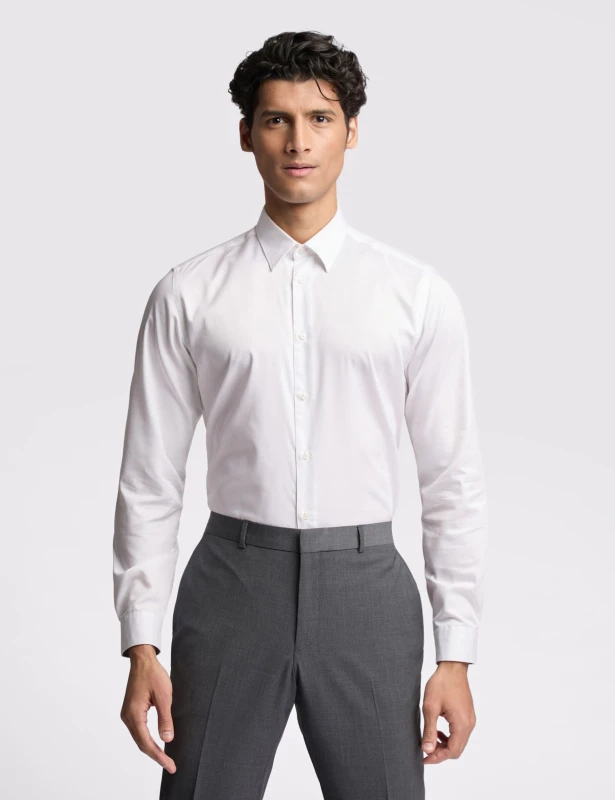 Image of Ted Baker Men Holme Core Strech White Slim White One Size Male 5059508474658