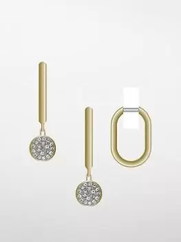 Image of Fossil Sadie Clear Glass Crystal Earrings