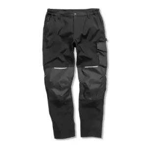 Image of Result Mens Work-guard Slim Softshell Work Trouser (XS) (Black)