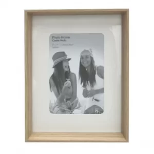 Image of Natural Wood Box Style 5 X 7 Photo Frame