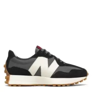 Image of New Balance 327 Leather Trainers - Black