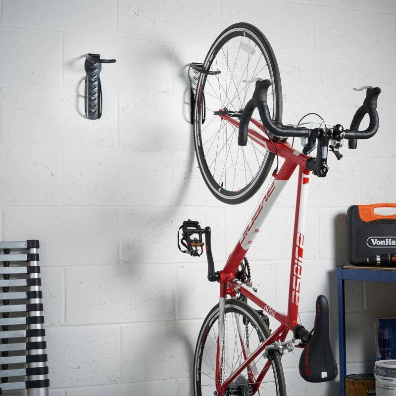 Image of VonHaus Bike Wall Mounts Black