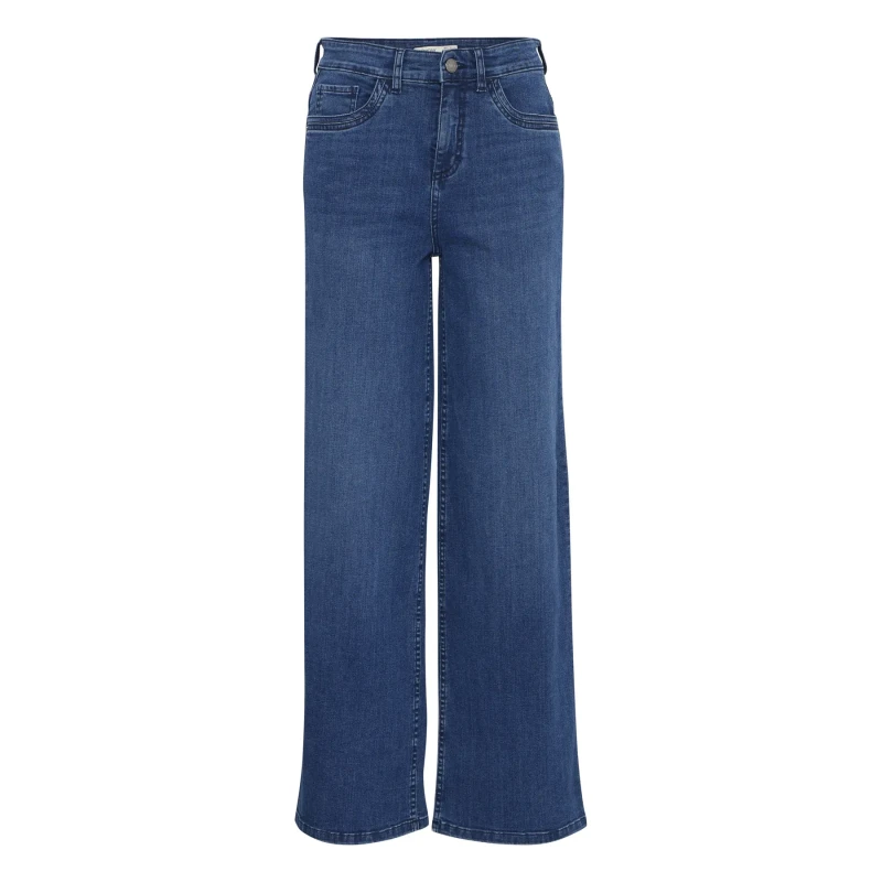 Image of fransa Womens jeans fransa Over Habba 3 Bleu Female 40