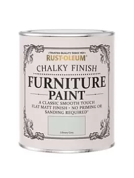 Image of Rust-Oleum Chalky Furniture Paint Library Grey 750Ml