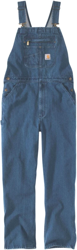 Image of Carhartt Denim Bib, dungarees , color: Blue , size: W48/L32
