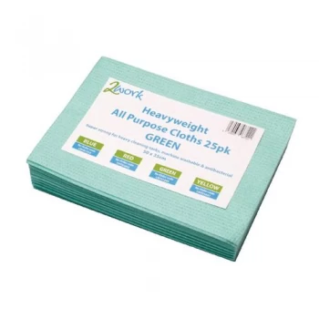 Image of 2Work Heavyweight Cloth 400x400mm Green Pack of 25 103278