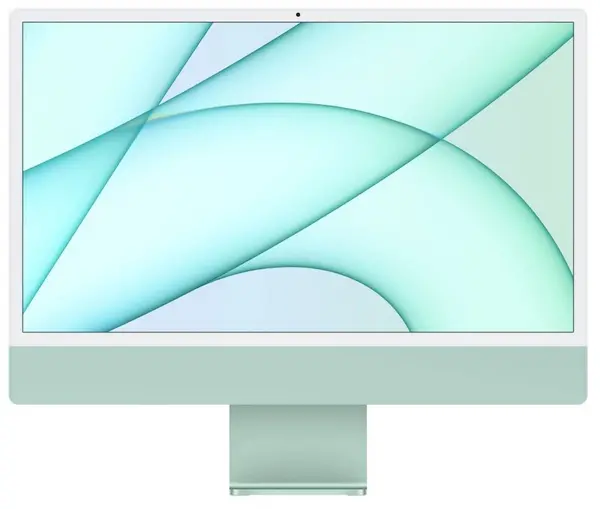 Image of Apple iMac 24" 4.5K Retina Display M1 8 Core Chip 8GB RAM 256GB SSD 8 Core GPU Apple Mac OS, Green - MGPH3B/A