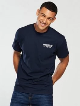 Image of Vans Crossed Sticks T shirt Navy Size S Men