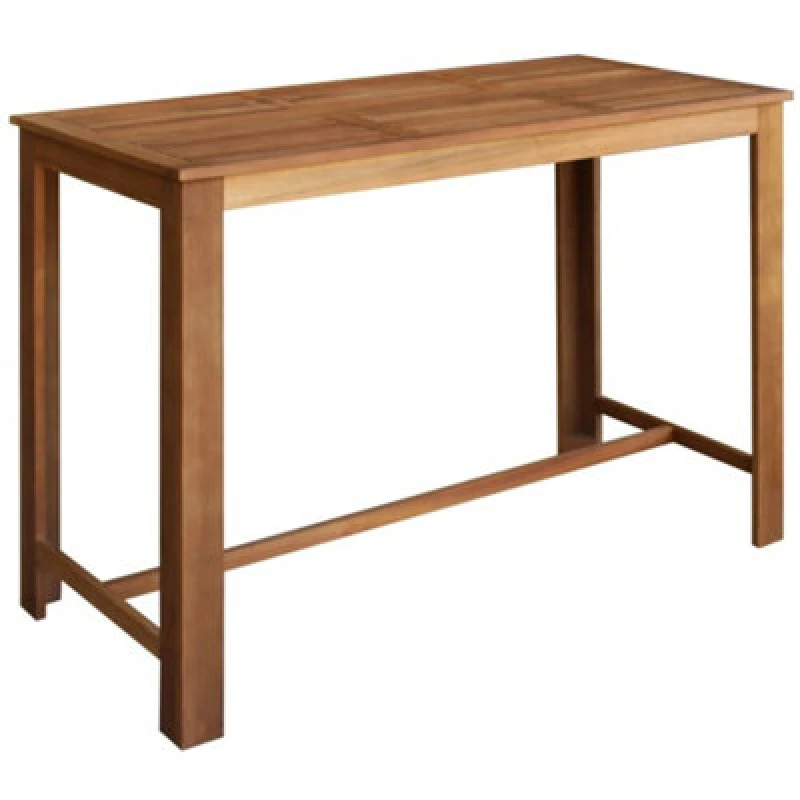 Image of vidaXL Solid Acacia Wood Bar Table 150x70x105cm Kitchen Dining Room Furniture