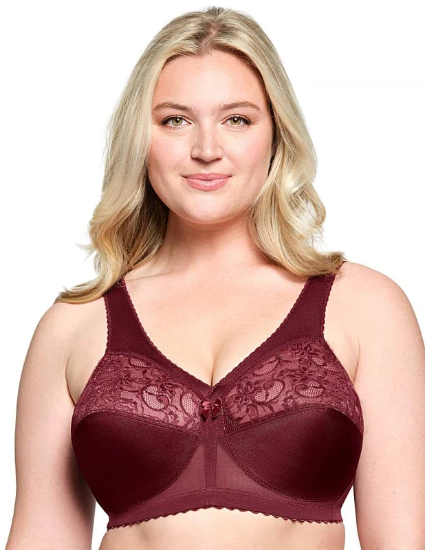 Image of Glamorise Glamorise 1000 Magic Lift Bra Burgundy - Glamorise - Size: 38B Burgundy Female 38B MS10925