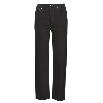 Image of Levis RIBCAGE STRAIGHT ANKLE womens Jeans in Black - Sizes US 26 / 29,US 27 / 29,US 28 / 29,US 29 / 29,US 30 / 29