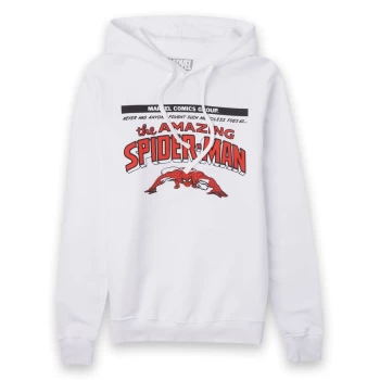 Image of Marvel Spider-Man Wall Crawler Unisex Hoodie - White - M
