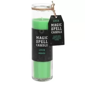 Image of Green Tea Luck Magic Spell Tube Candle