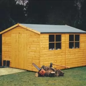 Image of Shire Bison 8' 4" x 10' 6" Apex Workshop - Premium Dip Treated Shiplap