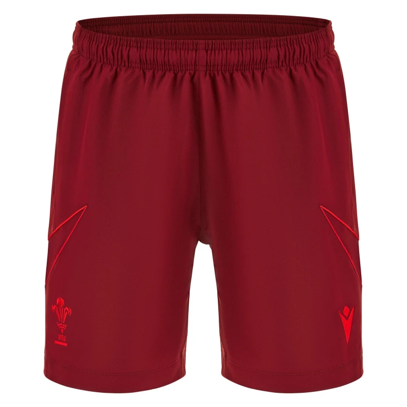 Image of Macron Wales Bermuda Shorts 2025 Adults Red male Small