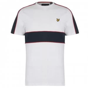 Image of Lyle and Scott Cut n Sew T Shirt - White 626