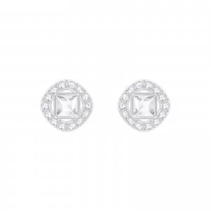 Image of Swarovski Angelic Rhodium Plated White |Square Jewellery