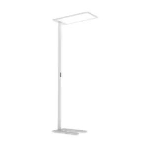 Image of COMFORT Dimmable LED Integrated Floor Lamp White, In-Built Switch, 3000K