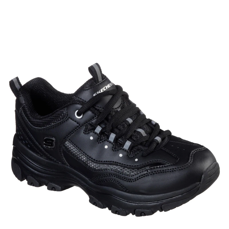 Image of Skechers DLite Trainers Ladies Black female 6 (39)