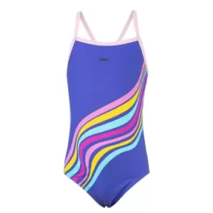 Image of Slazenger Thinstrap Swimsuit Junior Girls - Blue