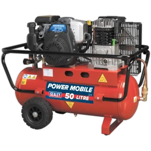 Image of Sealey SA5040 Belt Drive Petrol Air Compressor 50 Litre