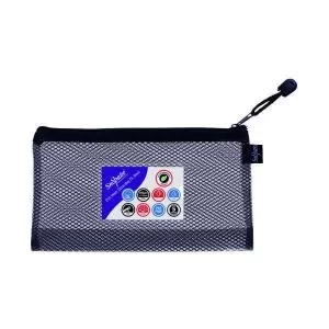 Image of Snopake Eva Mesh Zippa-Bag High Capacity DL Black Pack of 3 15879