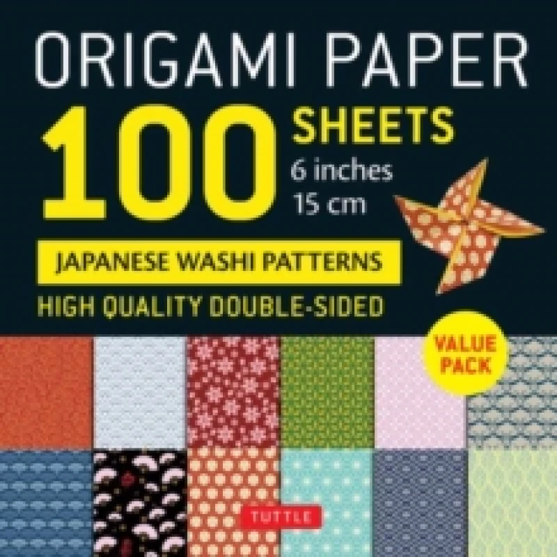 Image of Origami Paper 100 sheets Washi Patterns 6 (15 cm). Notebook / blank book. By Tuttle Studio" Books