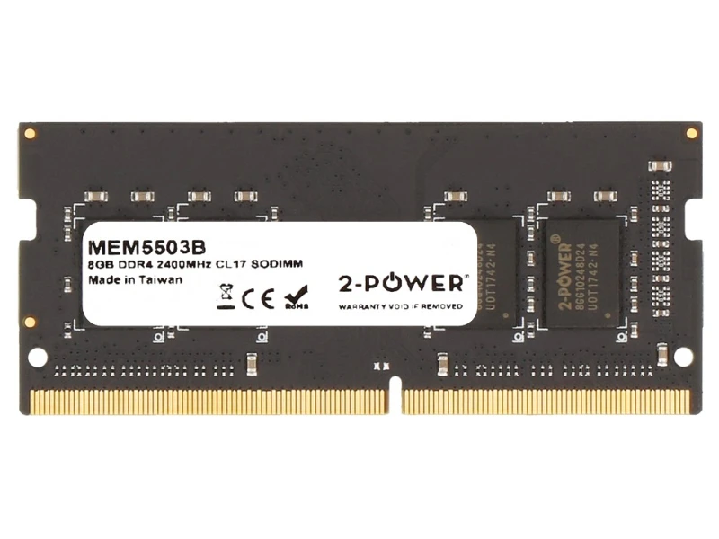 Image of 2-Power 8GB DDR4 2400MHz CL17 SODIMM Memory