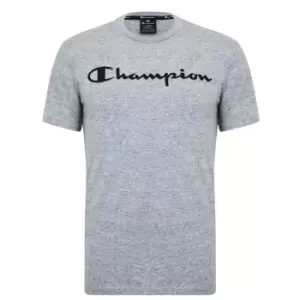 Image of Champion Neck T-Shirt - Grey
